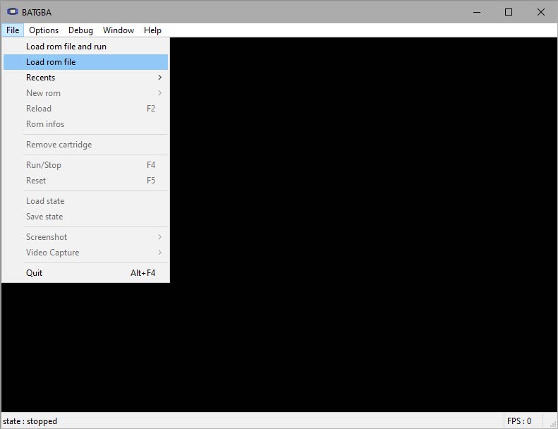 BatGBA emulator for Windows 10 PC