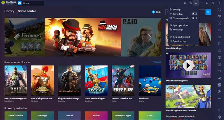 bluestacks update how to disable cards
