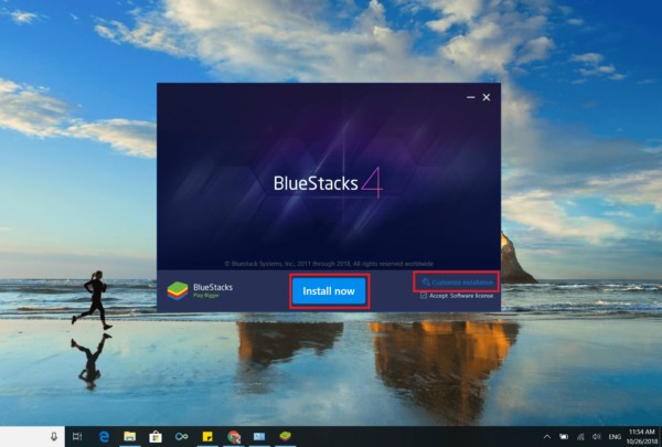 install bluestacks Windows 10